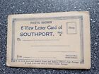 Vintage 6 View Letter Card Of Southport Merseyside.