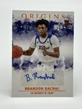 2021 Chronicles Origins Draft Picks Brandon Rachal Rookie Auto #OR-BRA Orange