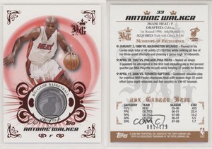 2006-07 Topps Big Game Red /129 Antoine Walker #33