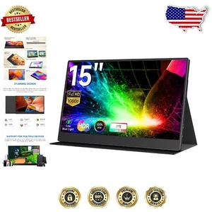 Immersive 1080P HDR Portable Screen - Perfect Travel Companion for Gamers - Picture 1 of 10
