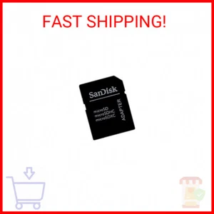SanDisk MicroSD to SD Memory Card Adapter , Black - Picture 1 of 2