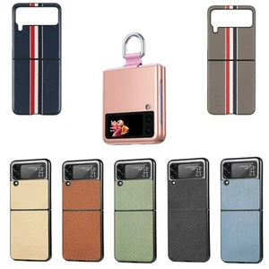 For Samsung Z Flip 3 Case Cover Galaxy 5G Thin Shockproof Ring Luxury Patter Luk - Photo 1 sur 34