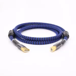 Cable de audio HiFi HIFI USB-A a USB-B DAC de longitud personalizada Cable de audio USB 1,5 m - Imagen 1 de 5