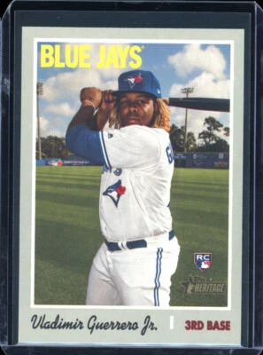 2019 Topps "heritage" VLADIMIR GUERRERO JR rookie RC - Image 1 of 2