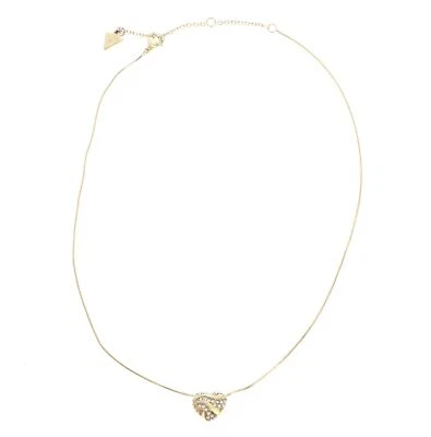 GUESS collana In My Heart Snake Chain Necklace Yellow Gold - Immagine 1 di 3