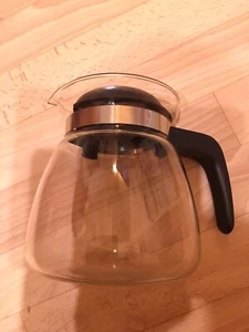 Kaffeekanne Teekanne Glaskanne Ersatzkaffeekanne schwarz - Bild 1 von 3