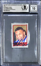 Mike Tyson Signed 1987-88 Panini Supersport Stickers Foil #109 Beckett 16091570