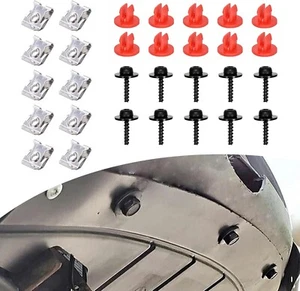 10x Kit de clip de tornillo protector contra salpicaduras de motor para Ford Focus Fusion Escape Explor - Imagen 1 de 7