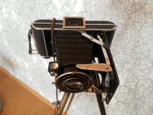 Antik Kamera mit Teleskop Fotoaparat Foto Stativ Retro - Bild 1 von 12