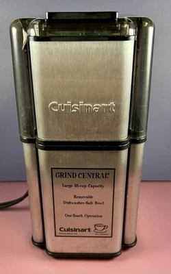 Molinillo central de café o especias Cuisinart DCG-12BC de acero inoxidable de 18 tazas Foto 1 de 4