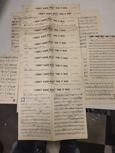 I Didn’t Know What Time It Was Big Band Chart 13 Parts Rodgers & Hart 1939 Swing - Picture 1 of 8