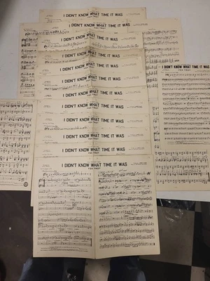 I Didn’t Know What Time It Was Big Band Chart 13 Peças Rodgers & Hart 1939 Swing - Imagem 1 de 4