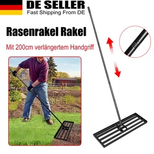 Flächenebner mit Stiel 200cm Rasenrakel Levelingrake Rakel Rasen Nivellierung - Bild 1 von 18