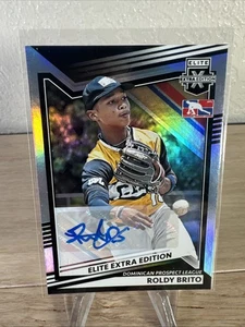 2022 Panini Elite Extra Edition Baseball Auto Rc Roldy Brito - Picture 1 of 2