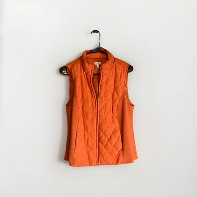 Chaleco acolchado Relativity naranja quemado para mujer M Foto 1 de 4
