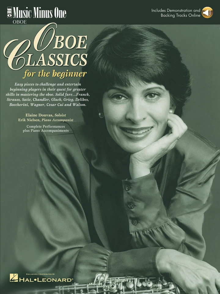 Oboe Classics for Beginner Solo Sheet Music Minus One Play-Along Book & Audio - Image 1 of 1