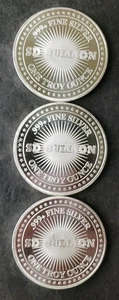 Lot of Three SD Bullion 1oz Silver Freedom Rounds - Picture 1 of 3