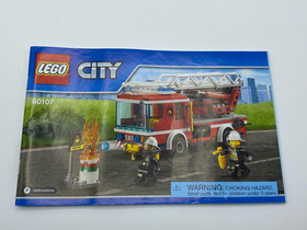 2016 Lego City Fire Ladder Truck Building Instruction Manual ONLY 60107