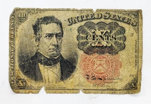 Low Grade Cull 1874 Ten Cent 10c Fractional Note US Currency A38 - Picture 1 of 2