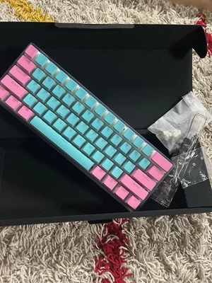 Clix Matrix Cotton Candy Gaming Keyboard Speed Silver Switch’s!!!! ⌨️ - Image 1 of 4