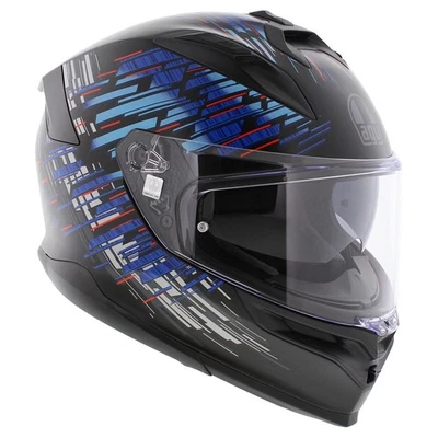 Casque AGV K7 Genisys noir mat bleu gris - Photo 1/4