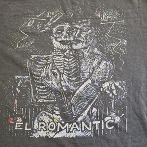Vintage Y2K Lucinda Williams Essence Tour El Romantic T Shirt Thrashed Large - Picture 1 of 15
