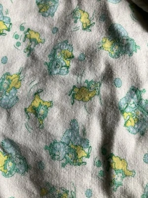 Bebé Niña Niño De Colección Carter's Azul Amarillo Payaso Circo Oso Manta! Foto 1 de 4