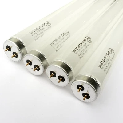 Luz de tubo fluorescente F40T12/D (4 paquetes) 4 pies 40 W 40 vatios luz diurna T12 F40T12 6500K Foto 1 de 4