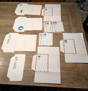 Large Lot Aerogramme US Postal Stationery lot Unused (Some Folded) 10c - 18c - Picture 1 of 19