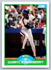 1989  Score #10 Darryl Strawberry New York Mets