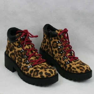 Skechers braun & schwarz Leopardenmuster Stiefeletten mit seitlichem Reißverschluss Gr. 7 neu ohne Etikett - Bild 1 von 9