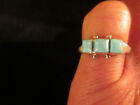 HANDMADE NATIVE AMERICAN TURQUOISE & STERLING SILVER RING