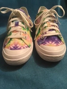 Fila Tie Dye Women's Sneakers/Shoes Size 8 Lace-Up Low Top Colorful EUC - Picture 1 of 6