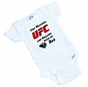 UFC Just watching with my dad onesie / Romper. FREE SHIPPING