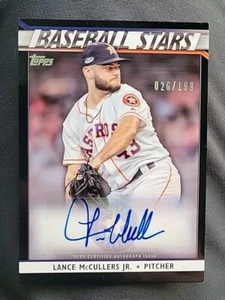 2020 Topps - Baseball Stars Autographs Black #BSA-LMJ Lance McCullers Jr. /199 - Picture 1 of 2