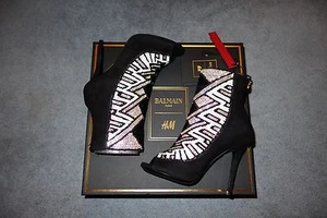 Balmain x H&M Beaded Suede Pumps Sandals size 5.5 - Picture 1 of 1