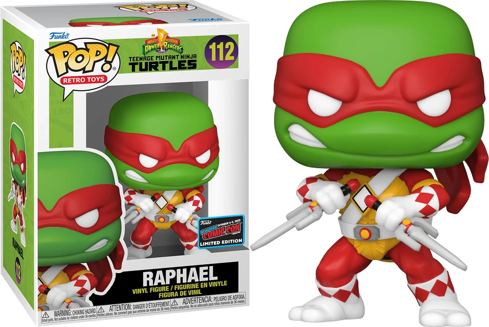 Funko POP! Juguetes Retro: Teenage Mutant Ninja Turtles - Raphael (2022 NYCC)(Daño Foto 1 de 4