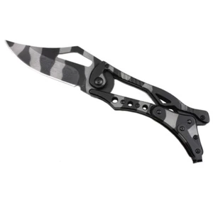 Outdoormesser Klappmesser Taschen Camping Gürtel Jagd Messer schwarz/grau  - Bild 1 von 4