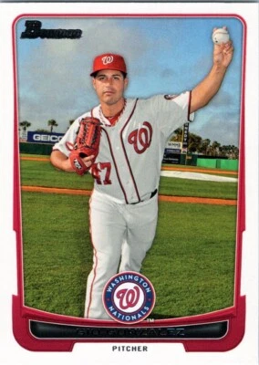 2012 Bowman #133 Gio Gonzalez Washington Nationals - Image 1 of 2