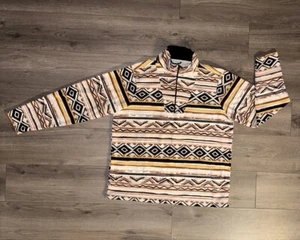 No Boundaries Multicolor Aztec 1/2 Zip Pullover Fleece Jacket Men’s XL Sweater - Picture 1 of 17
