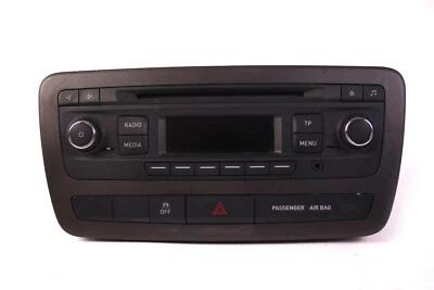 CD Autoradio Seat Ibiza 6J 6J0035156 AUX AZU Player Schalter + Radio Code - Bild 1 von 2