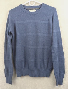 Hawker Rye Gr. M Pullover Baumwolle Kaschmir blau langarm leicht Herren 1691 - Bild 1 von 4