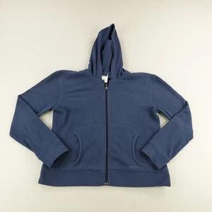 Patagonia Jacket Womens Large Blue Synchilla Hoody Hoodie Fleece Zip Up Sweater - Picture 1 of 11