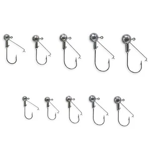 10 Stk. JIGKÖPFE MIT KRAUTSCHUTZ, JIGHAKEN, RUNDKOPF, VMC HAKEN, JIG HEADS, JIGS - Bild 1 von 1