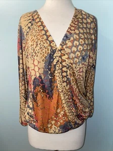 Lascana “It’s A Woman’s World” PURE SELECTION 4/6 VNeck Flare Sleeve Blouse NWT - Picture 1 of 13