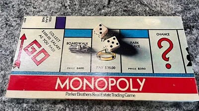 VINTAGE Monopoly 1975  Classic Board Game Parker Brothers Great Condition - Image 1 of 4