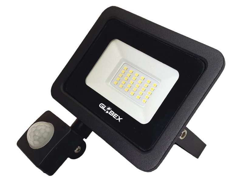 PROIETTORE A 30 LED CON SENSORE FOTOCELLULA 20W 4000K IN ALLUMINIO FARO FARETTO - Immagine 1 di 1