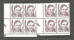 Sc # 2192 ~ PL # BL ~ 75 cent Wendell Wilkie Issue, Dull & Shiny Gum (fi15) - Picture 1 of 2