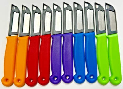 10 x SOLINGEN Küchenmesser BUNT Obstmesser Schälmesser Messer mit SCHUTZKAPPE - Bild 1 von 4