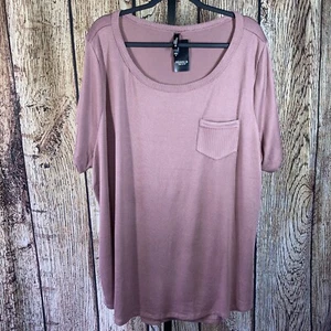 NWT Torrid Sleep Tee Shirt Brown Short Sleeve Women’s Size 4 Super Soft Comfy - Picture 1 of 7